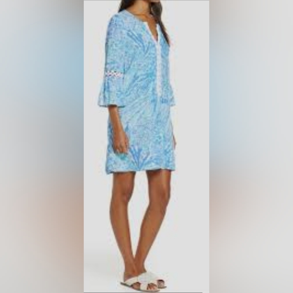 Lilly Pulitzer Blue and White Mini Dress